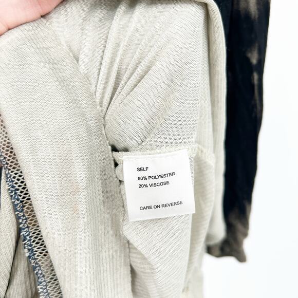 Kamana Womens Lagenlook Boho Whimsigoth Dark Long‎ Sleeve Blouse Cardigan Size L - Picture 5 of 6